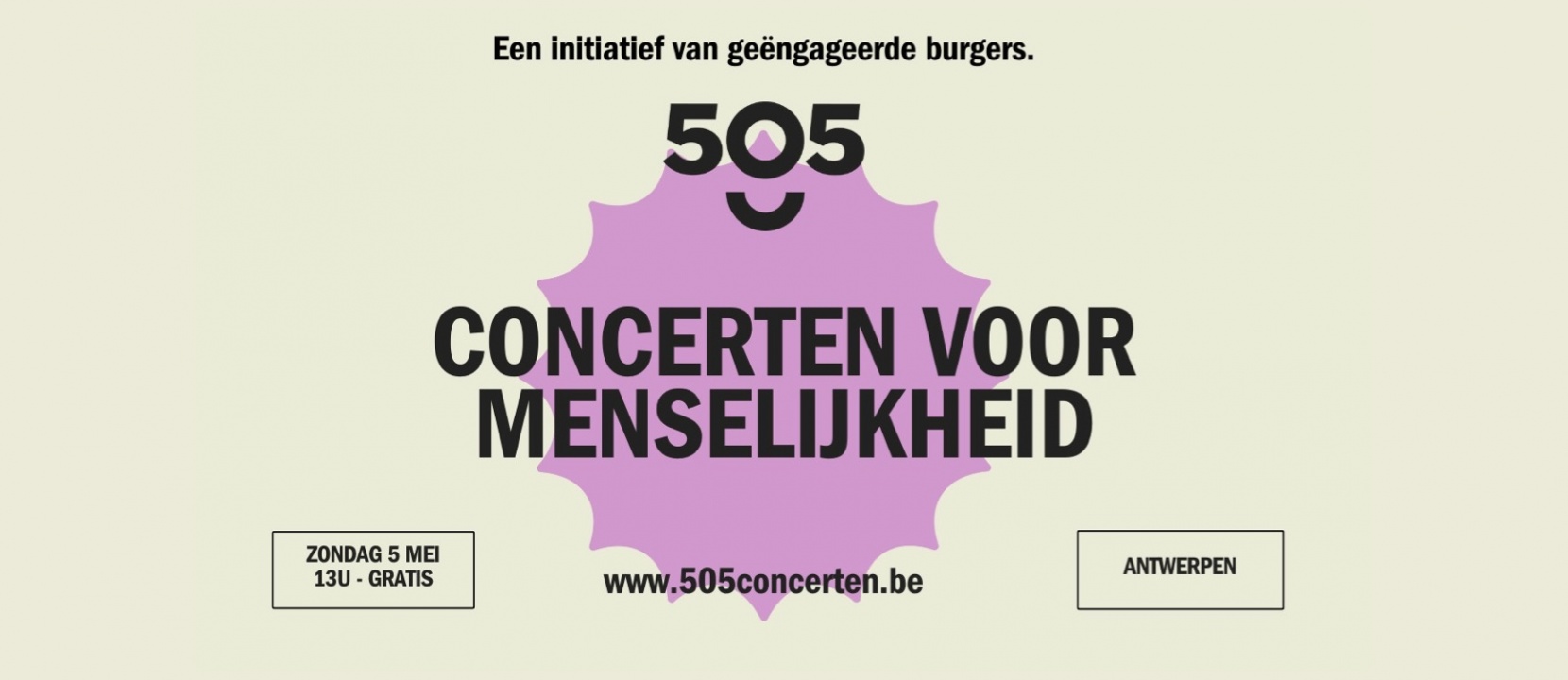 Toneelhuis doet mee aan de 505-Concerten voor menselijkheid