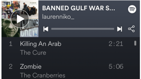 Banned songs 